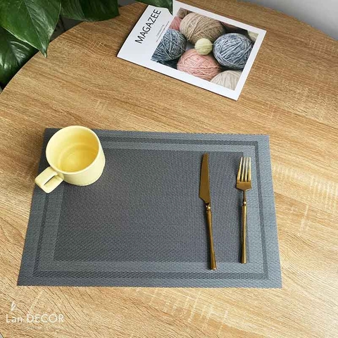 Tấm Lót Bàn Ăn, Tấm Lót Chống Thấm , Cách Nhiêt 30x45cm (Hàng Đẹp Loại 1) - TL109