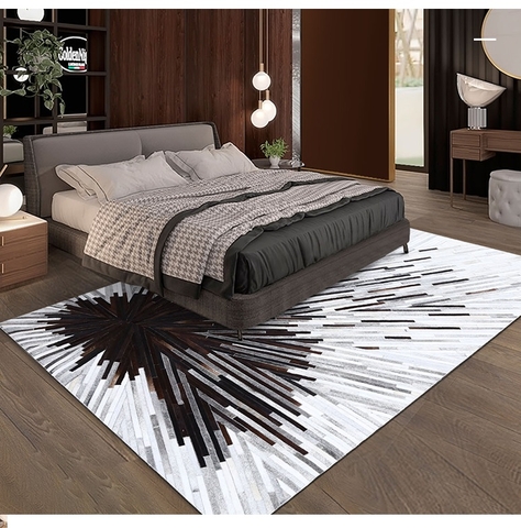 THẢM BÒ CHỮ NHẬT 14 / LEATHER RUG #14