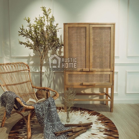 TỦ MÂY TRANG TRÍ / RATTAN CABINET