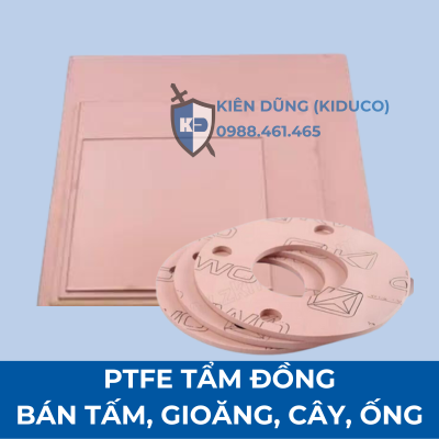 Copper Filled PTFE Gasket, Sheet - Gioăng, Tấm Teflon pha Đồng