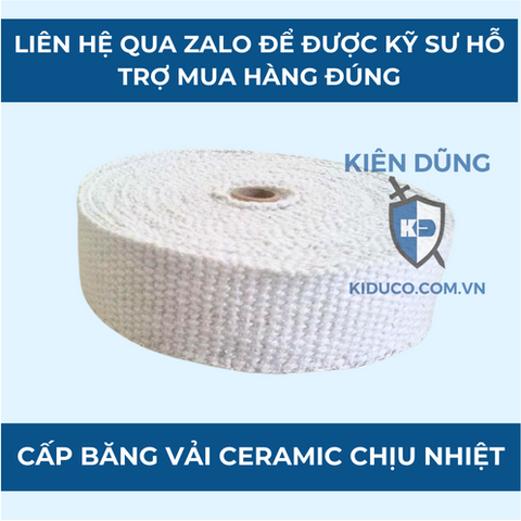 Băng Vải Ceramic Chống Cháy, Chịu Nhiệt