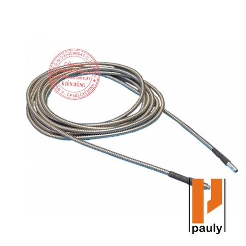 Pauly Optical Fibre Cable Type GFK, Stain­less steel fle­xi­ble me­tal tu­be