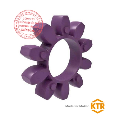 Đệm giảm chấn cho khớp nối KTR Rotex 140 98ShA LILAC