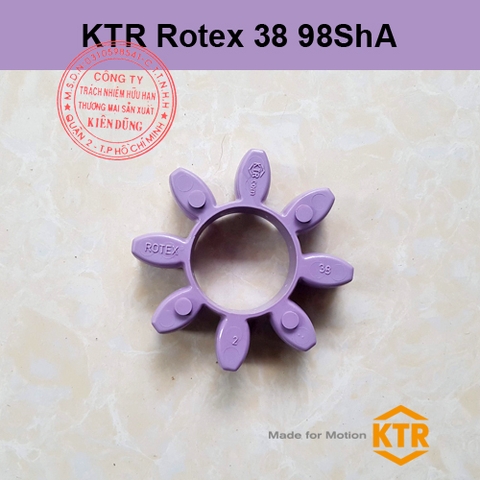 Đệm giảm chấn cho khớp nối KTR Rotex 38 98ShA LILAC