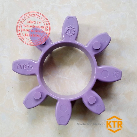 Đệm giảm chấn cho khớp nối KTR Rotex 55 98ShA LILAC