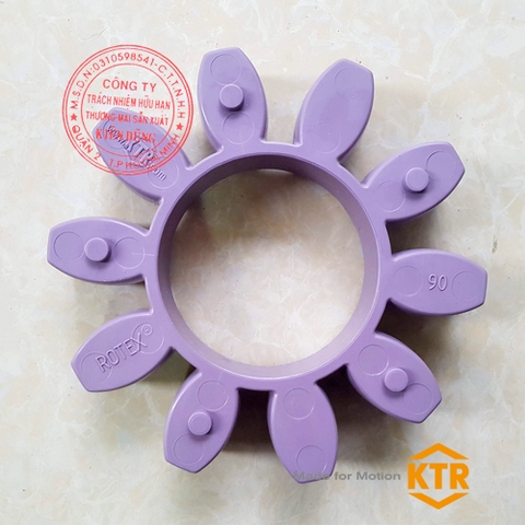 Đệm giảm chấn cho khớp nối KTR Rotex 90 98ShA LILAC