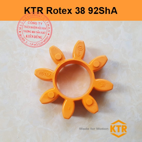 Đệm giảm chấn cho khớp nối KTR Rotex 38 92ShA ORANGE
