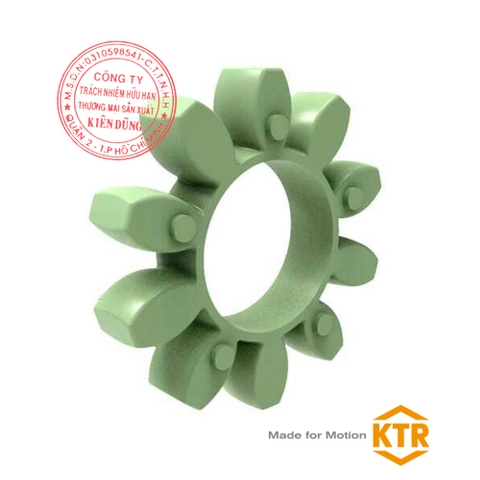 Đệm giảm chấn cho khớp nối KTR Rotex 140 64ShD GREEN