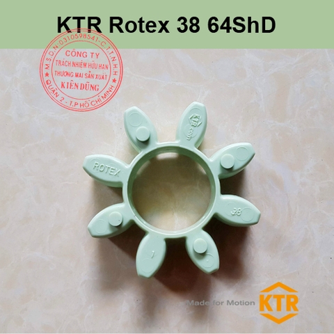 Đệm giảm chấn cho khớp nối KTR Rotex 38 64ShD GREEN