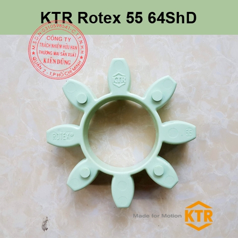 Đệm giảm chấn cho khớp nối KTR Rotex 55 64ShD GREEN