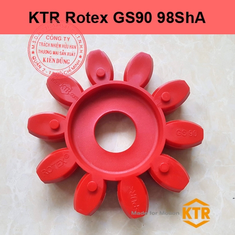 Đệm giảm chấn cho khớp nối KTR Rotex GS90 98ShA RED