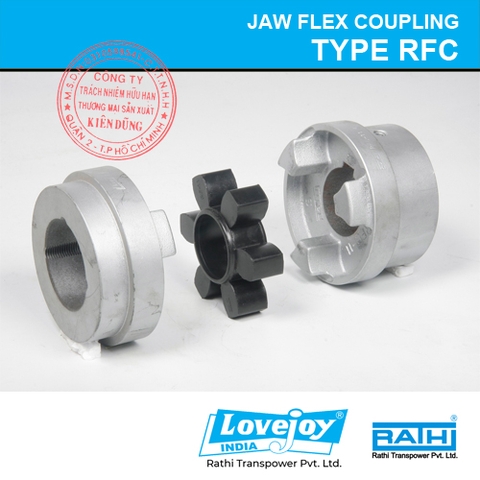 Trọn bộ khớp nối Type RFC Rathi Lovejoy Jaw Flex Coupling