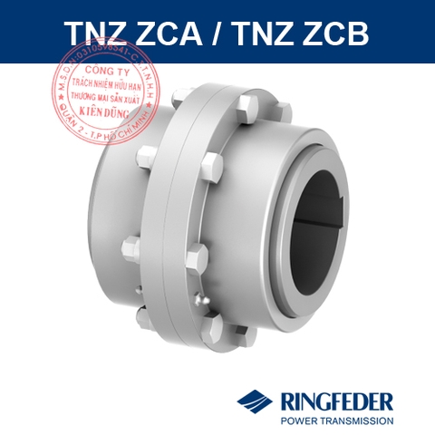 Khớp nối răng vỏ thép Ringfeder TSCHAN TNZ ZCA Gear Couplings