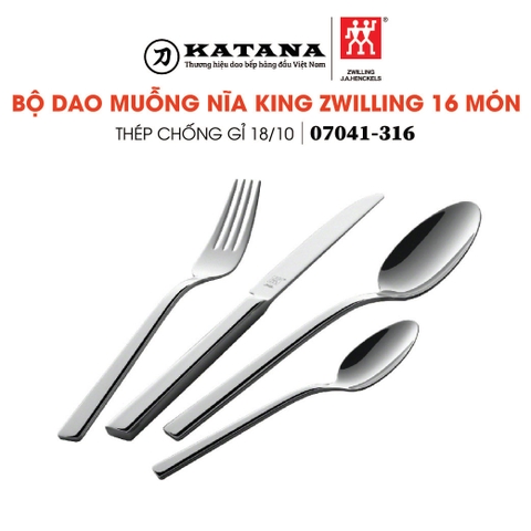 ZWILLING - Bộ dao muỗng nĩa King - 16 món