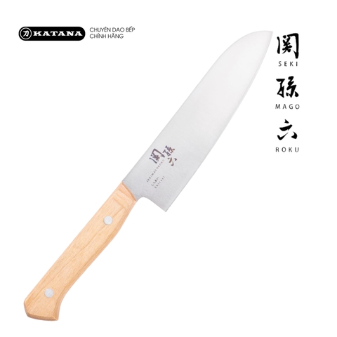 Dao thái đa năng 3 trong 1 Nhật Bản cao cấp KAI Shiraai Santoku - AB5482 (165mm)