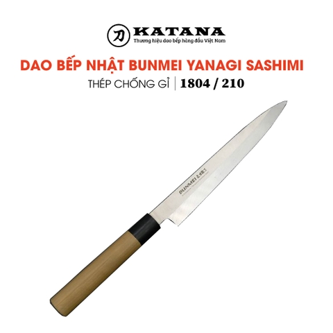 Dao bếp Nhật cao cấp BUNMEI Yanagi Sashimi - Dao Sashimi tay phải (210mm)