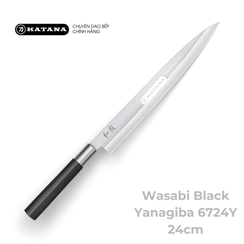 Dao thái Sashimi Nhật Bản cao cấp KAI Wasabi Black Yanagiba - 6724Y (240mm)