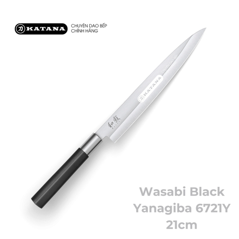 Dao thái Sashimi Nhật Bản cao cấp KAI Wasabi Black Yanagiba - 6721Y (210mm)