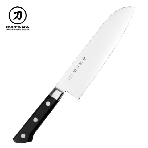 Dao bếp Nhật cao cấp Tojiro Santoku thép VG10 - Dao thái đa năng 210mm F500