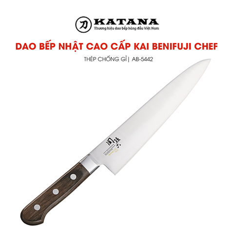 Dao bếp Nhật cao cấp KAI Benifuji Chef - Dao thái thịt cá AB5442 (240mm)