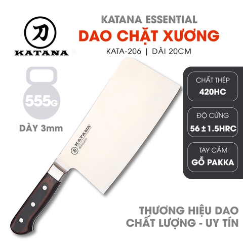 Dao chặt chuyên dụng KATANA Essential Chopping - KATA206 (200mm)