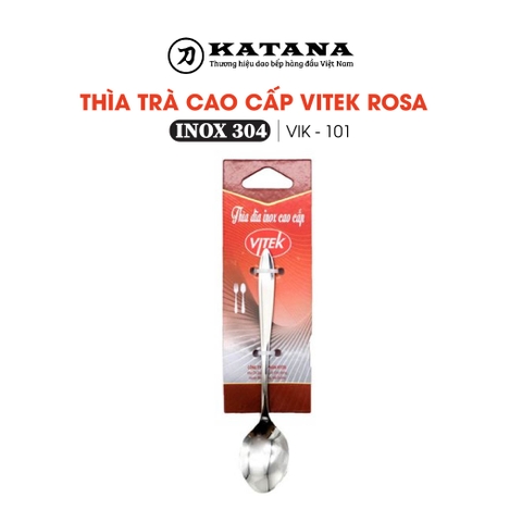 Thìa trà inox cao cấp VITEK Rosa - thìa inox 304 cỡ nhỏ