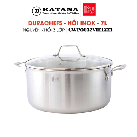 Durachefs - Nồi inox - 7L