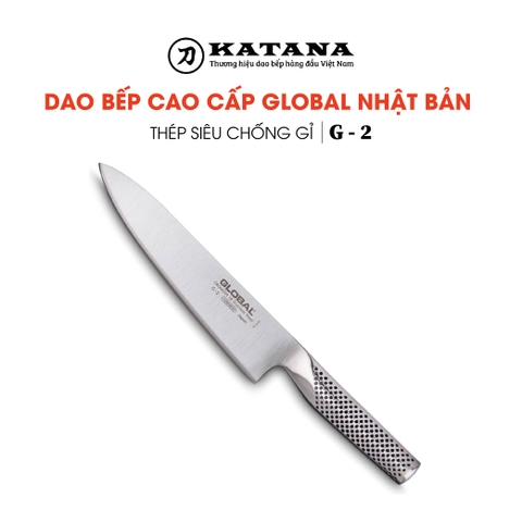 Dao bếp Nhật cao cấp Global G2 Chef - Dao thái thịt cá (200mm)