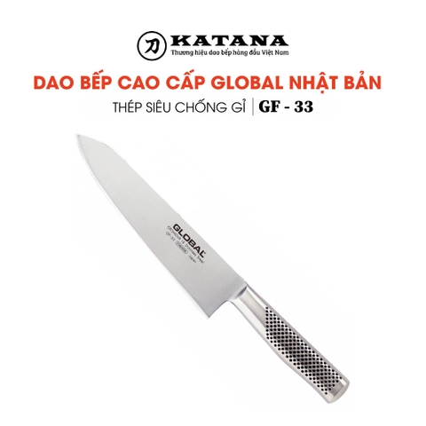 Dao bếp Nhật cao cấp Global GF33 Chef - Dao thái thịt cá (210mm)