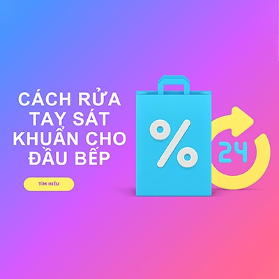 Cách rửa tay sát khuẩn cho đầu bếp