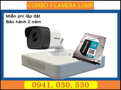 Camera trọn bộ: 1 camera thân 5.0MP