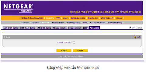 Hướng dẫn cách tắt SIP ALG trên router Netgear