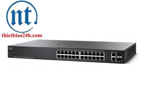 Thiết bị chia mạng Cisco SF220-24P-K9-EU POE Smart Switch