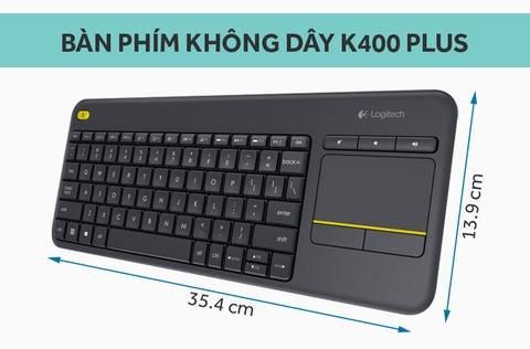 Bàn phím không dây Logitech K400 Plus