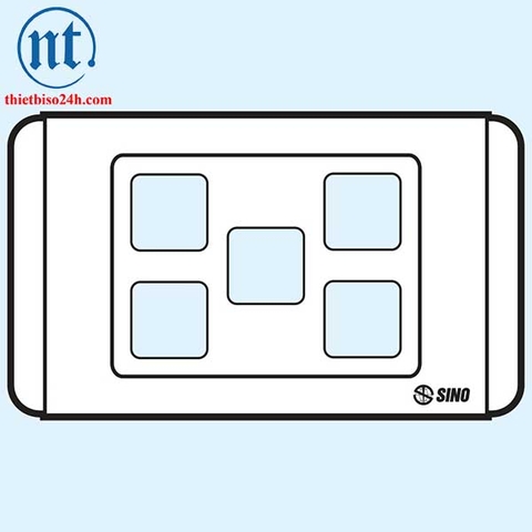 Ổ cắm, công tắc Sino - Mặt 5 lỗ - S685X