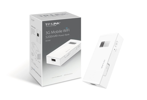 Bộ Phát Wifi 3G TP-Link M5360 và sạc dự phòng 5200mAh