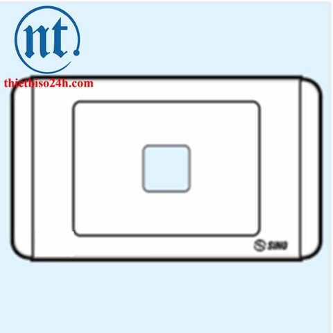 Ổ cắm, công tắc Sino - Mặt 1 lỗ - S681X