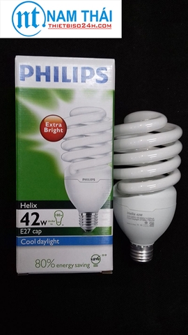 Bóng đèn Compact Philips tích hợp tương thích điện từ (EMC) Helix 42W