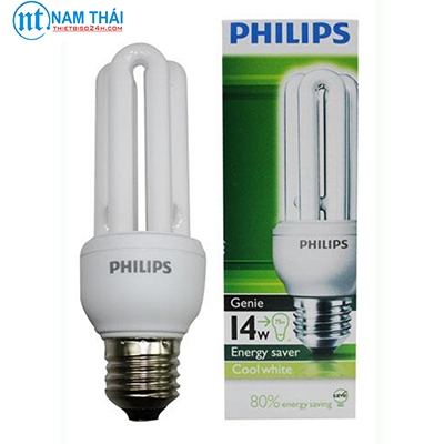 Bóng đèn Compact Philips tích hợp tương thích điện từ (EMC) Genie 14W