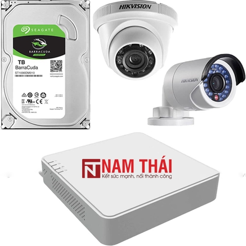 Lắp Đặt Trọn Bộ 2 Camera IP Giám Sát 2.0M Hikvision