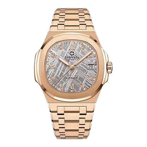 Đồng Hồ Nam Dây Thép Carnival 8160G-VH-TT Thiên Thạch - Automatic - Kính Sapphire - Size 41mm