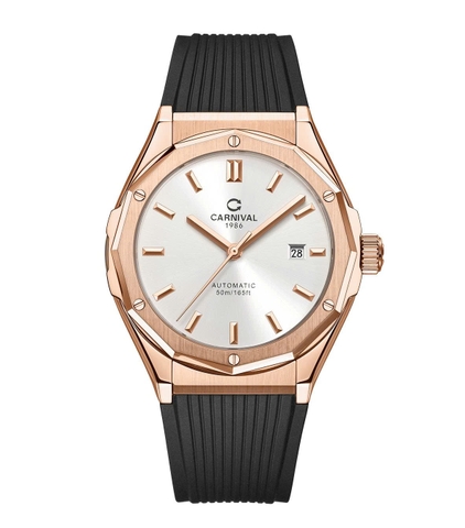 Đồng Hồ Nam Dây Cao Su Carnival 8168G-VH-DCS-T Automatic - Kính Sapphire - Size 42mm