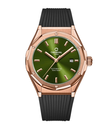 Đồng Hồ Nam Dây Cao Su Carnival 8168G-VH-DCS-XL Automatic - Kính Sapphire - Size 42mm