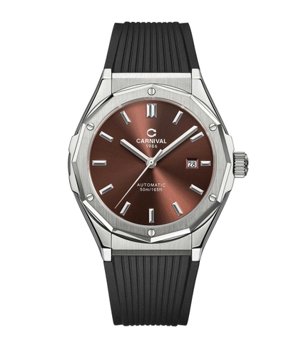 Đồng Hồ Nam Dây Cao Su Carnival 8168G-VT-DCS-N Automatic - Kính Sapphire - Size 42mm