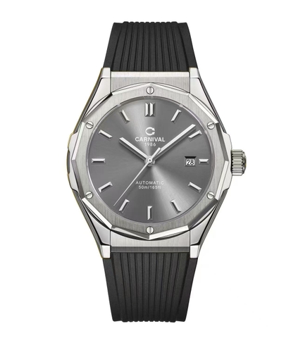 Đồng Hồ Nam Dây Cao Su Carnival 8168G-VT-DCS-TX Automatic - Kính Sapphire - Size 42mm