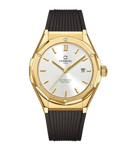 Đồng Hồ Nam Dây Cao Su Carnival 8168G-VV-DCS-T Automatic - Kính Sapphire - Size 42mm