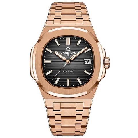 Đồng Hồ Nam Dây Thép Carnival Nautilus 8108G1-VH-D Automatic - Kính Sapphire - Size 41mm