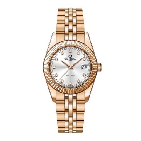 Đồng Hồ Nữ Dây Thép Carnival 8131L-VH-T Máy Quartz - Kính Sapphire - Size 30mm