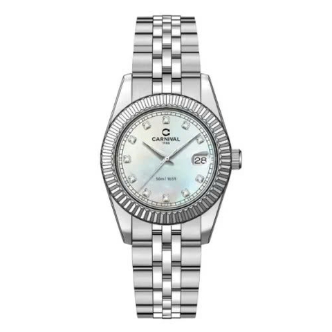 Đồng Hồ Nữ Dây Thép Carnival 8131L-VT-TK Máy Quartz - Kính Sapphire - Size 30mm