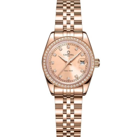 Đồng Hồ Nữ Dây Thép Carnival 8131L2-VH-NN Máy Quartz - Kính Sapphire - Size 30mm